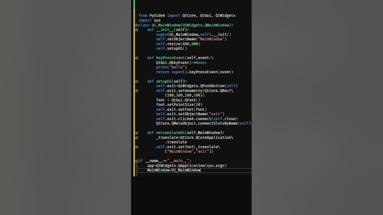 PySide6 Rounded Corners Why One Window Works the Other Doesnt - How to initialize a PySide6 window and get key event 2022 #Python #PyQt