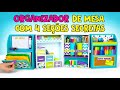 Organizador de Mesa DIY Com 4 Seções Secretas