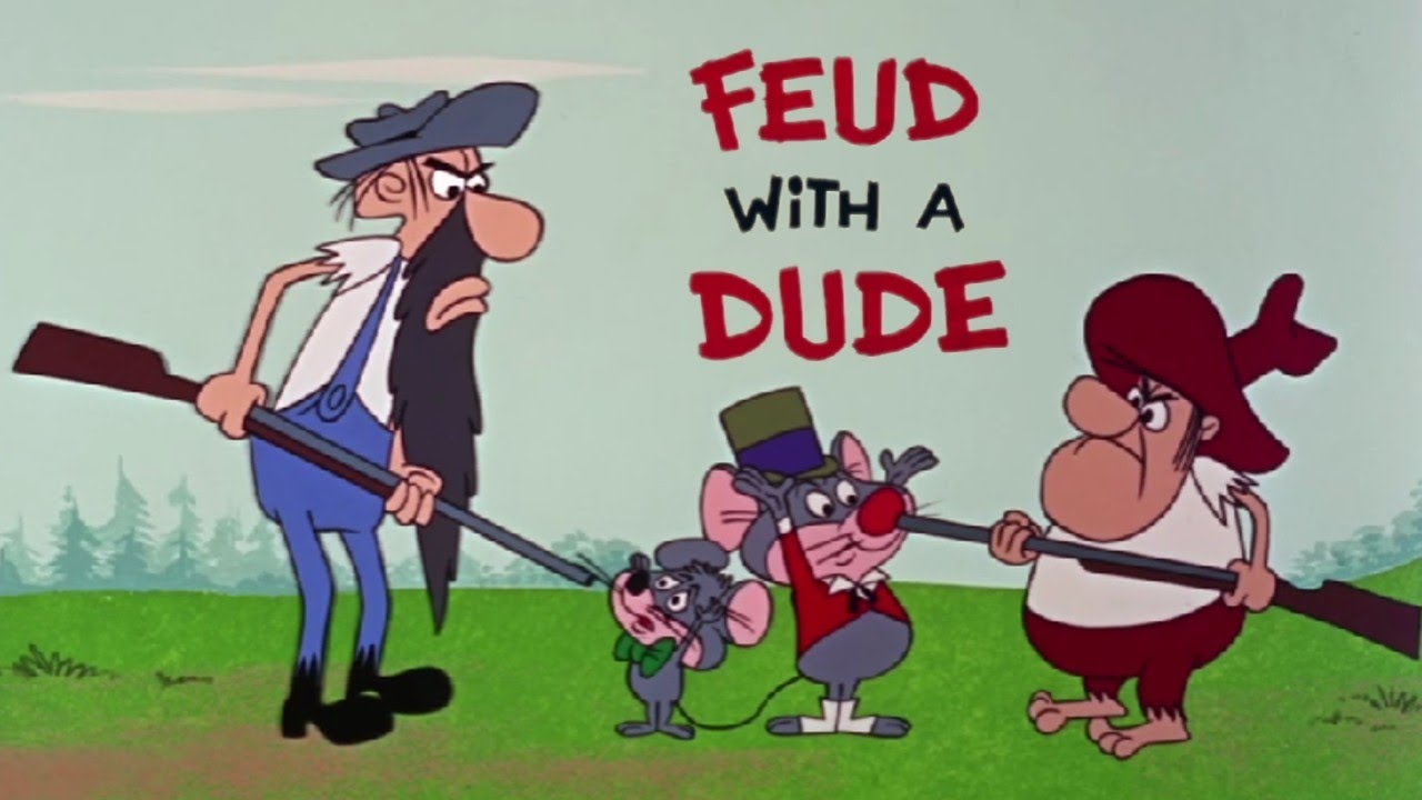Feud with a Dude 1968 Merrie Melodies Merlin the Magic Mouse Cartoon Short Film