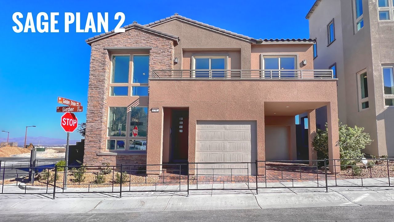 Summerlin Houses Sage Plan 2 Vireo in Summerlin Woodside Homes