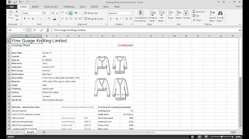 Garment Cost Sheet