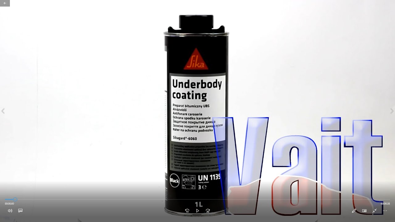 440119, SikaGard®-6060, Розпилювальне покриття на основі бітуму для днища автомобіля, чорне, 1л