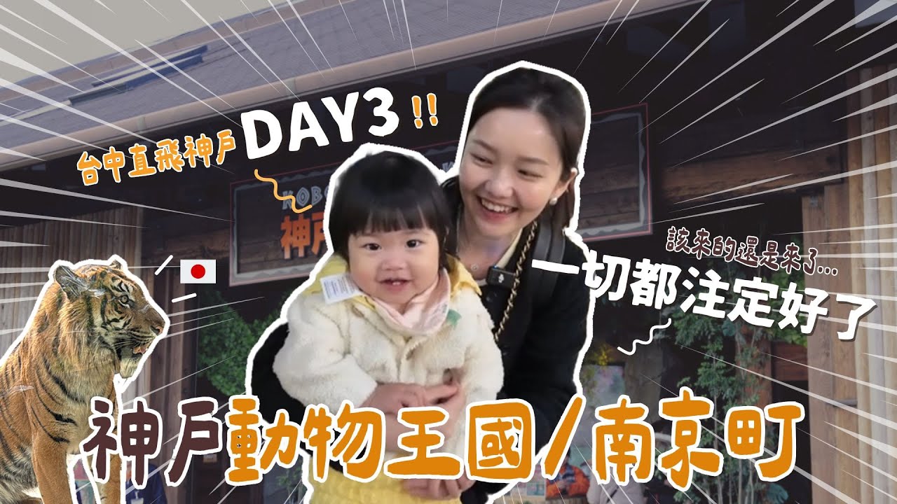 【日本神戶最終章】一家三口出國感觸滿滿🥲神戶必去的動物園！南京町有必要去嗎？在地餃子超好吃🥟