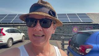 Visiting a chocolate factory near Portreath.