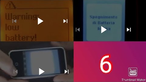 Battery low & Battery empty alert collection (PART 6)