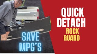 Make Your Ultraguard or Duraguard Stone Guard  Removable.  Save MPG’s!!