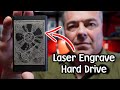 Laser hard drive enclosure with xtool m1 laser engraver