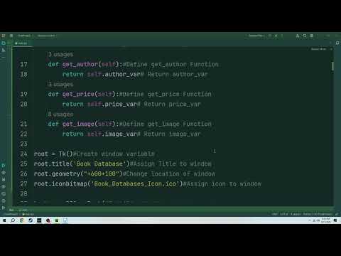 Python GUI Application   Book Database