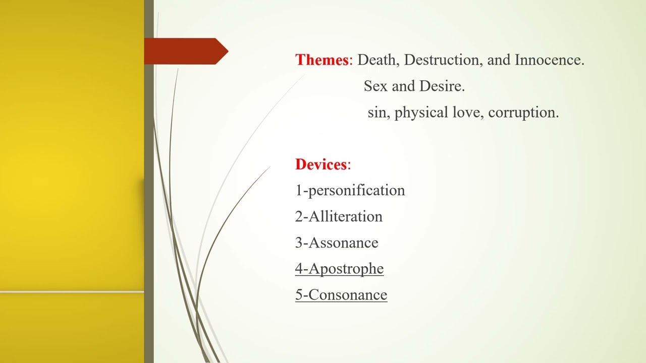 the Sick Rose (Lesson6):قصيدة الزهرة المريضة