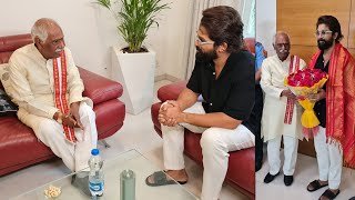 Haryana Governor Bandaru Dattatreya Meets And Congratulates Icon Star Allu Arjun | Tupaki