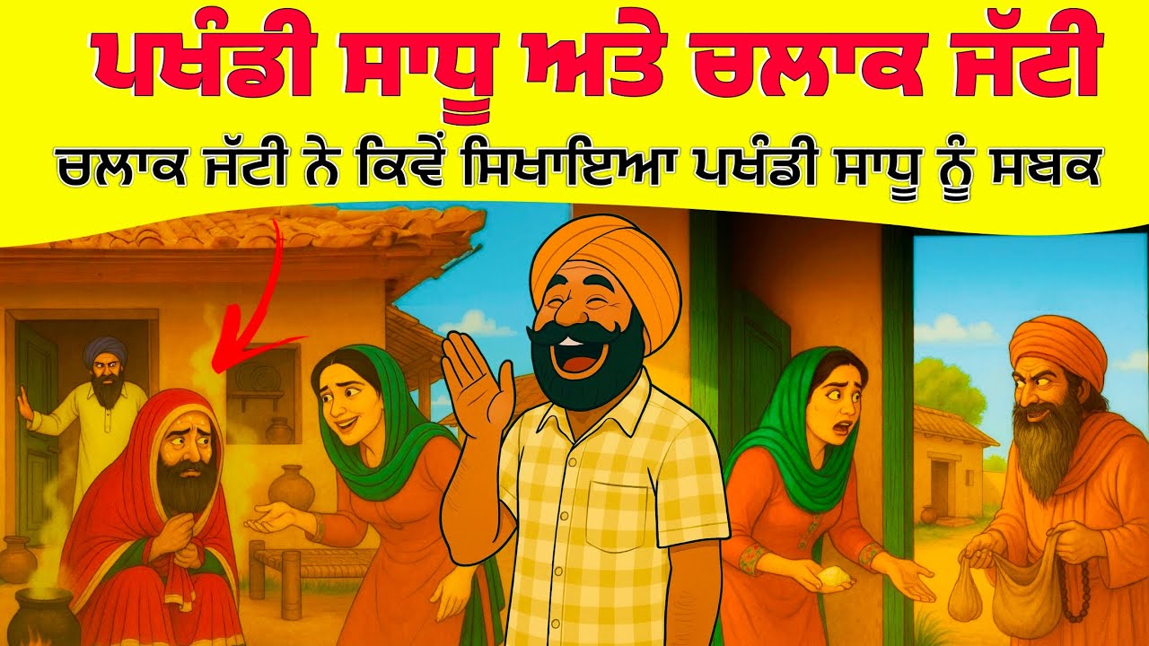 ਪਖੰਡੀ ਸਾਧੂ ਅਤੇ ਚਲਾਕ ਜੱਟੀ।Punjabi story । Desi Story #motivation #punjabi