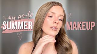 My Go-To Summer Makeup☀️ Soft Glam That Lasts All Day! screenshot 4
