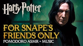 2h Study ALONE with SNAPE ✏ Harry Potter Pomodoro Session, Hogwarts ASMR Ambient Sounds Timer