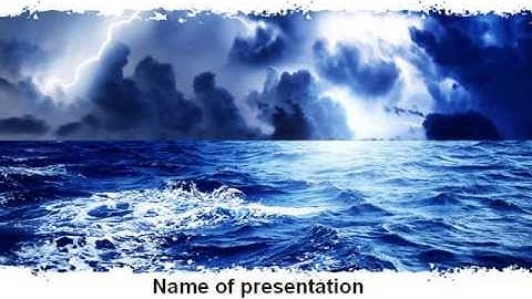 Royal Blue Sea PowerPoint Template by PoweredTemplate.com