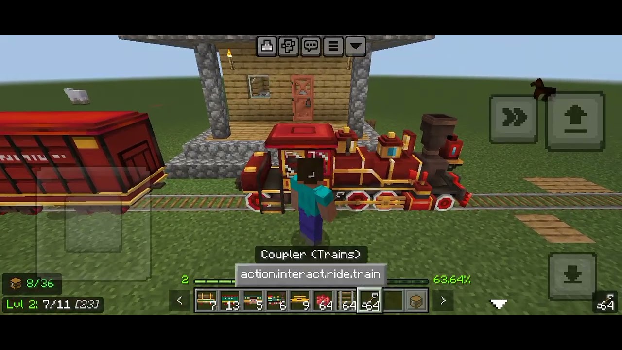 train addon for Minecraft pe Android - YouTube