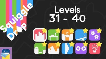 Squiggle Drop: Levels 31 - 40 Walkthrough & iOS Apple Arcade Gameplay (by Noodlecake)
