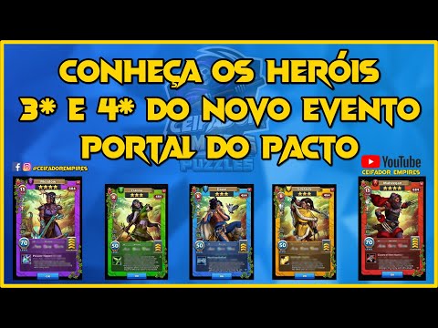 Conheça os Heróis 3* e 4* do Novo Evento Portal do Pacto - #2 (Empires And Puzzles)