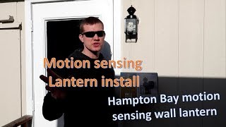 How to install or replace a motion lighting/Hampton Bay/ DIY with Chris