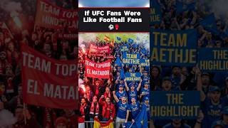 If UFC Fans Were Like Football Fans ⚽️🥊 #ufc #ufcwhitehouse