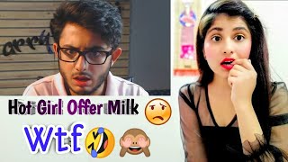 HOT GIRL OFFERS MILK | Carryminati | Reaction by The Peppy Miss