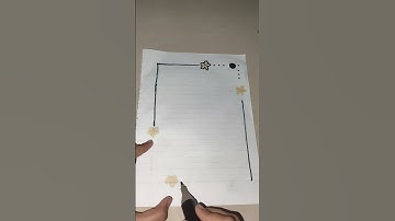 diy easy and simple border design aesthetic borders | #craftyhub #borderdesign #shortvideo