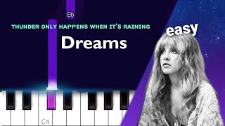 Fleetwood Mac - Dreams ~  EASY PIANO TUTORIAL