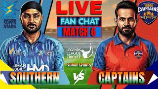 India Captains Vs Southern Super Stars |6th T20 |LLC  2026|Live Score|Live analysis|FAN CHAT