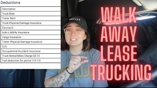 FACTS AND OPINIONS ABOUT THE WALK AWAY LEASE IN TRUCKING