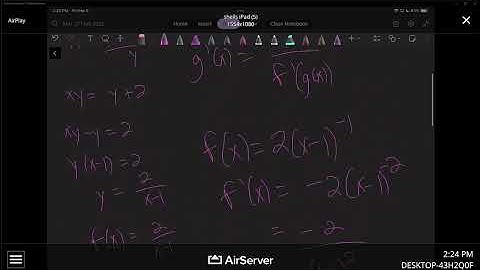 MAT 271 3.7 - derivatives of inverse functions