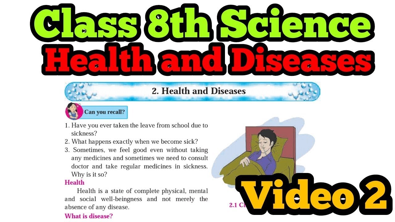 Health and Disease class 8th Science | #healthandscience #