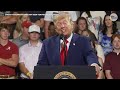 Full Trump rally in Georgia boasts Republican Georgia candidates, promotes Save America Act