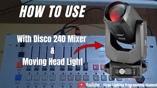 How To Use Disco240 & Beam Light#controller #tutorial #lighting #programming #beam 