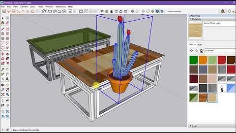 របៀបគូរតុដោយប្រើ​ Follow Me Tool​ នៅក្នុងកម្មវិធី SketchUp Pro 2021