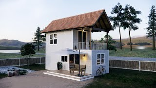 Two Storey Tiny House ( 8 x 3.5 Meters )