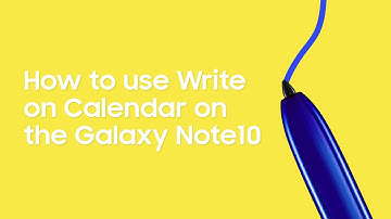 How to use Write on Calendar on the Galaxy Note10