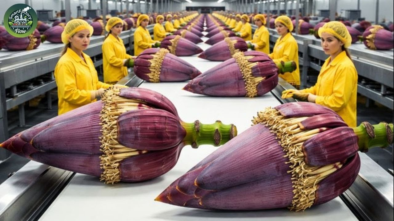 Inside a Banana Blossom Factory: From Raw Flower to Amazing Dishes
