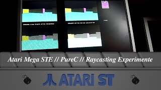 Atari Mega STE // PureC // Raycasting Experimente