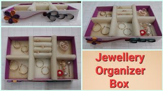 How To Make Jewellery Organizer Box || DIY Jewellery Organizer Box || Accessory Organizer Box Making