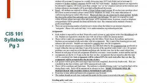 Anderson CIS 101 Introduction Syllabus bm