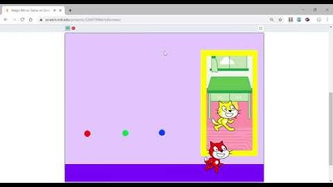 Magic Mirror Game on Scratch