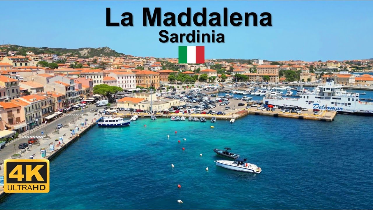 La Maddalena Sardinia - Costa Smeralda 4K Walking Tour&Drone footage#sardegna #sardinia #lamaddalena