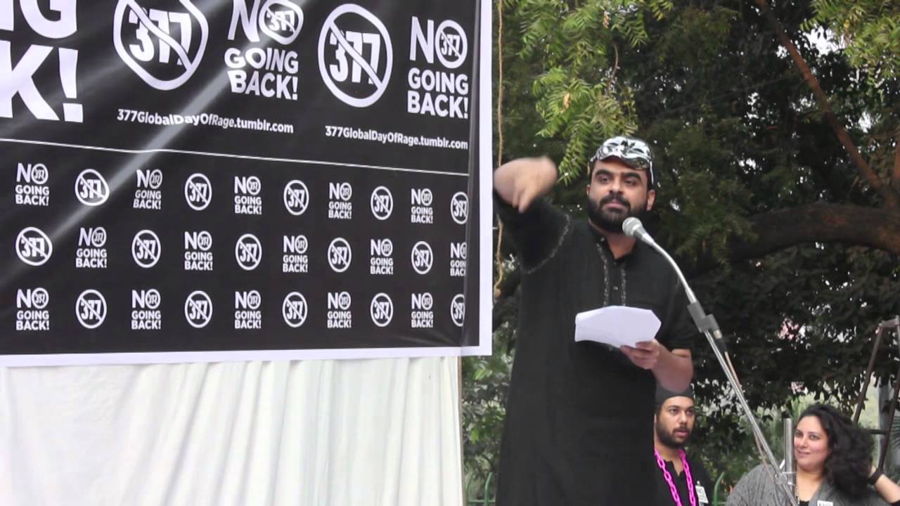 Akhil Katyal @ 377 Global Day of Rage, Delhi - 15 Dec 2013