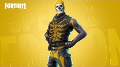 secret skull trooper skin in fortnite duration 3 46 - gold trooper fortnite