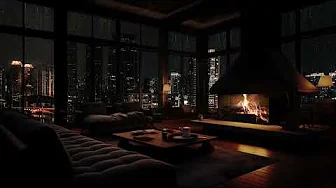 Fireplace & Rain: A Premium Sleep Experience in a High-Rise City Retreat 🌃🌧️🔥