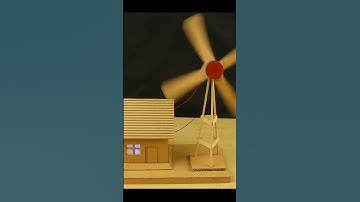 working model of a wind turbine #shorts #youtubeshorts #schoolproject
