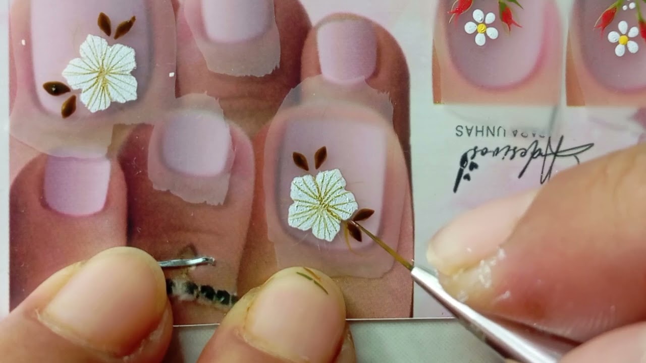 Passo a passo fácil usando molde vazado 💅