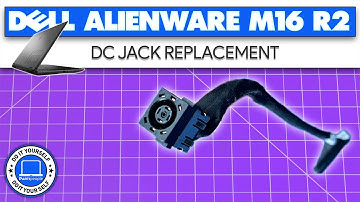 Hoe u uw DC-aansluiting/oplaadpoort vervangt | Dell Alienware m16 R2
