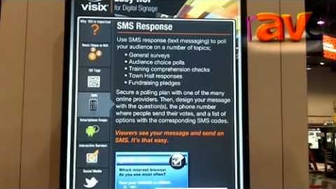 InfoComm 2012: Visix Explains How It Incorporates Technology Into Digital Signage