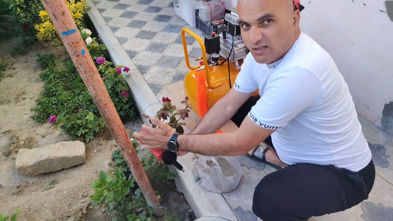 Qumlama tapançası hava ile işleyen  (пневматический пескоструйный пистолет)