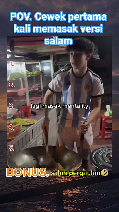 girl learning to cook greeting version 😂😂 #trending #funny #memecringe #ngakak